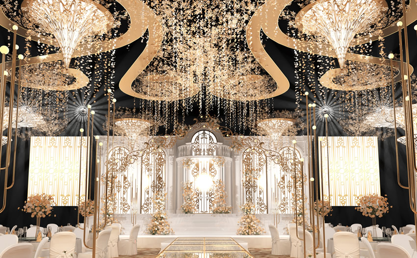 澄江花木兰喜事汇金色大厅效果展示